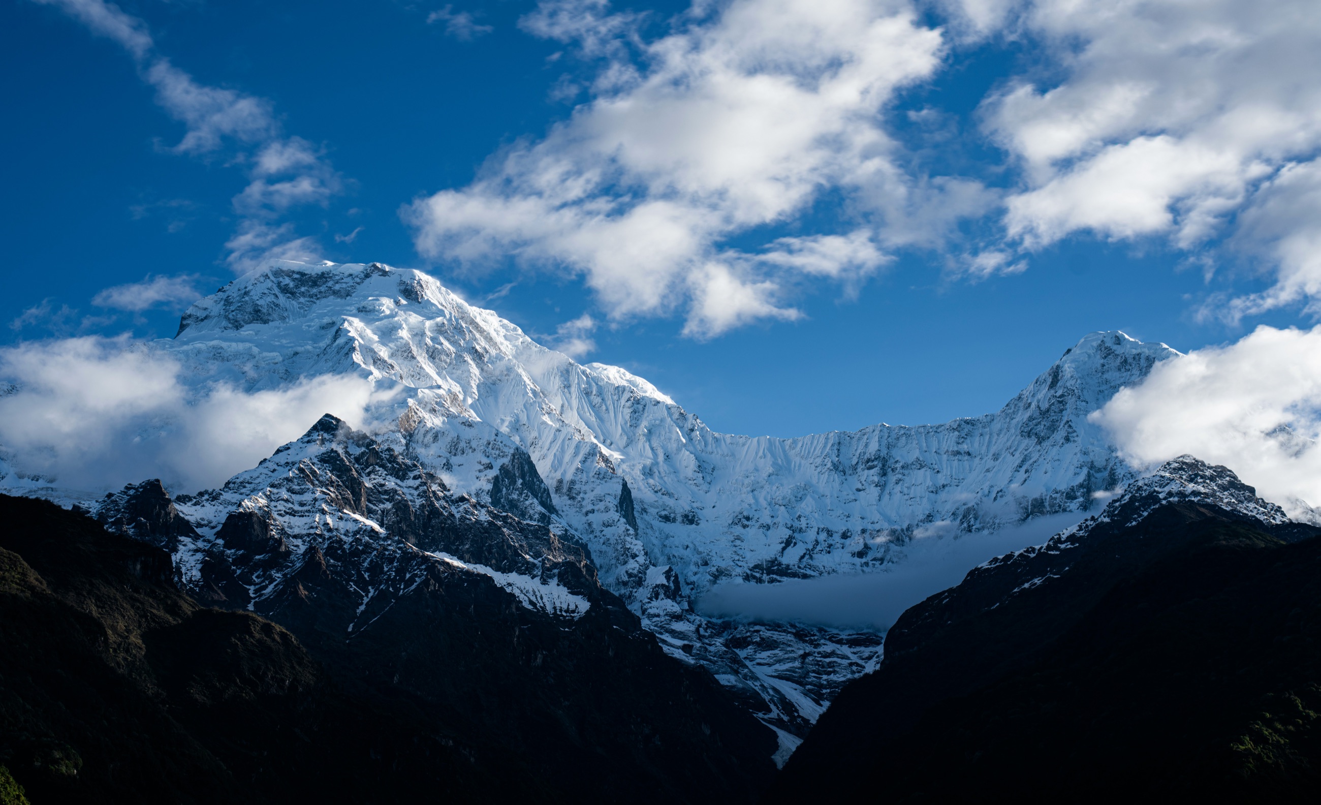 Himalayan summit at dawn